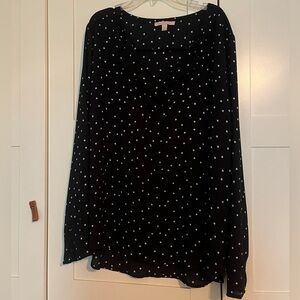 Gibson & Latimer star print long sleeve blouse.